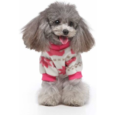 Haustier-Hunde-Pyjamas, Hunde-Overall, warme Welpenkleidung,  Hunde-Pullover, Fleece, kleiner Hunde-Pullover, Hunde-Pyjamas für