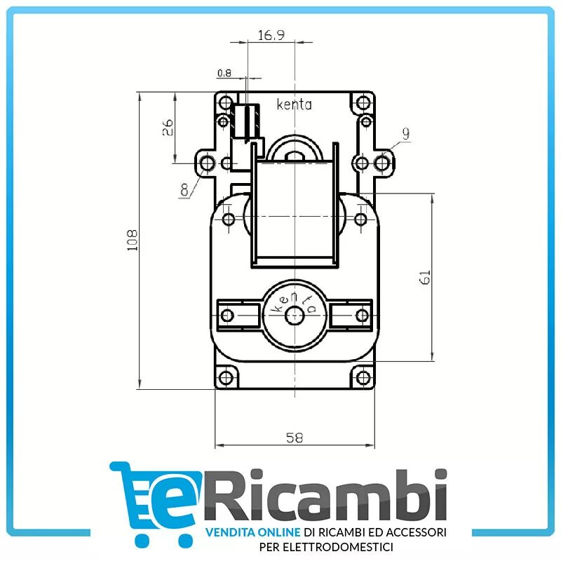 Motoriduttore 1.5 Rpm Albero 9.5 Mm MK Originale Extraflame Stufe Klaudia Marilena Sharon Ecc - Foto 4