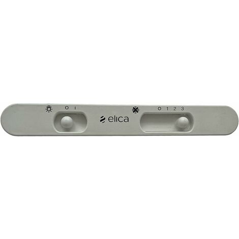 Cruscotto Comandi Bianco Tastiera per Cappa, Compatibile con Elica Turboair CU008A, Dimensioni: 208x27 (mm) Colore Bianco, Luce + 3 Velocità (White)