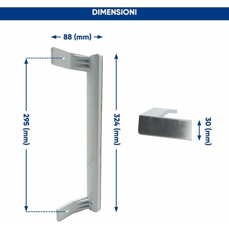 Originale LEC Frigorifero Con Congelatore Bianco Maniglia