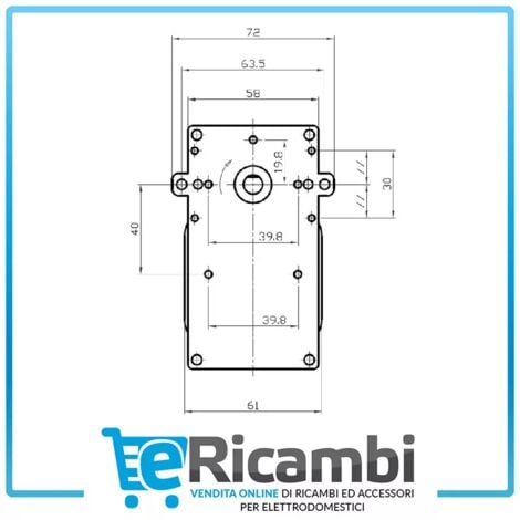 Motoriduttore 1.5 Rpm Albero 9.5 Mm MK Originale Extraflame Stufe Klaudia Marilena Sharon Ecc - Foto 9