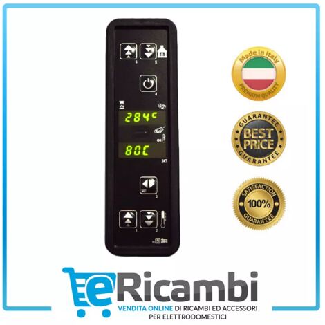 Scheda Tastiera Display Led Veritcale Micronova C024 2 Stufa Pellet 170x53x24 mm