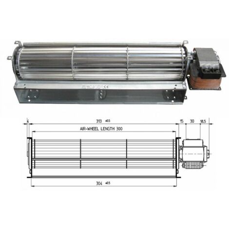 Ventilatore tangenziale stufa pellet TGA 60/1-300/30 EMMEVI FERGAS  NORDICA 50w