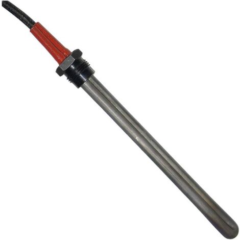 Ricambi Pellet  Resistenza accensione ricurva per stufe a pellet, con raccordo filettato 3/8" GAS  250W 145mm 140mm 13x5 PALLADIO
