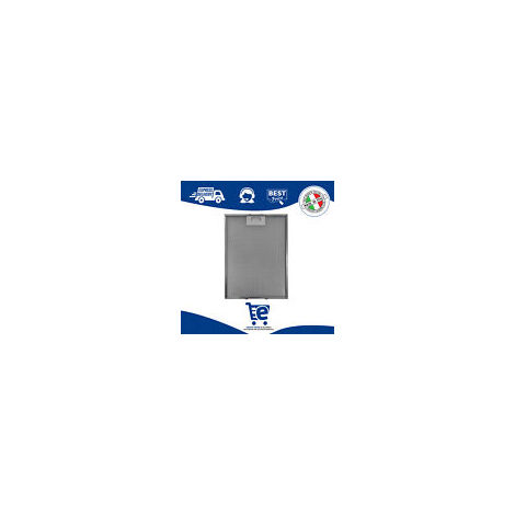 Filtro Metallico per Cappa Compatibile con Elica Rex Electrolux Aeg, Dimensioni 283x380 (mm), High Performance Filter, Pratica Maniglia di Sgancio a Innesti Rinforzati (1/5)