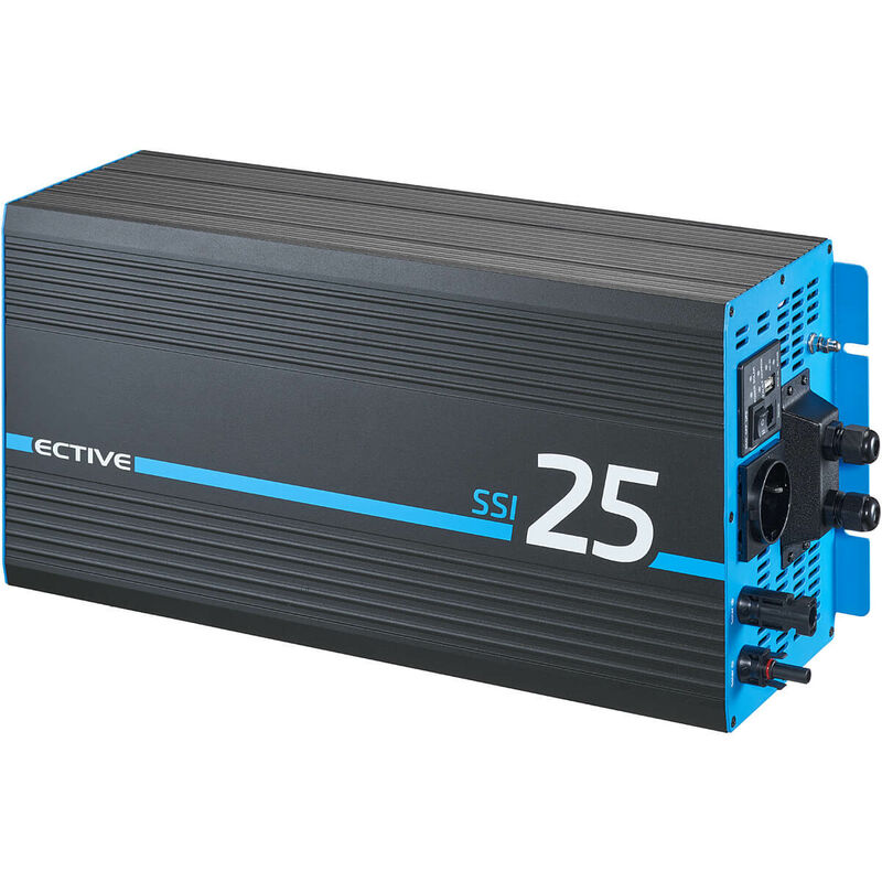 ECTIVE SSI 25 Wechselrichter 24V 230V 2500W Inverter mit MPPT Solar  Laderegler