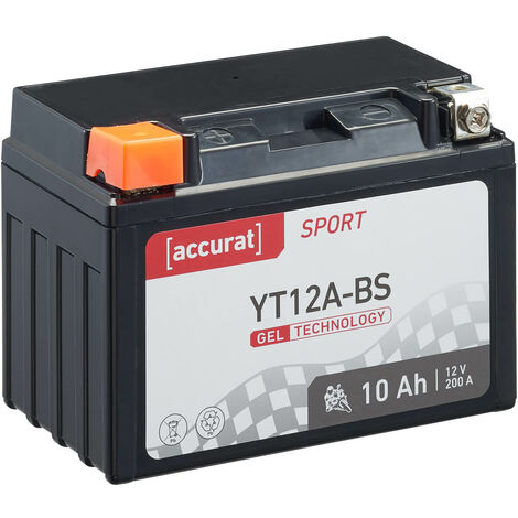 Accurat Sport GEL YB12AL-A Motorradbatterie 12Ah 12V