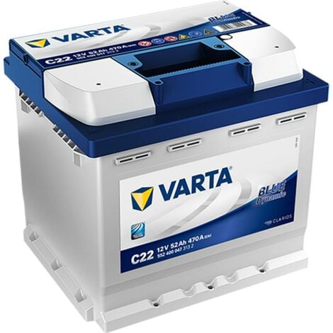 VARTA C22 Blue Dynamic 52Ah Autobatterie 12V 470A Starter Batterie
