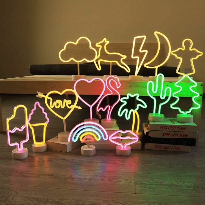 Neon led Let's Party 38,5CM - Neon Mural Blanc Chaud sur Secteur - Lampe  Neon Enseigne avec Interrupteur ON/OFF pour Decoration Anniversaire  Decoration Mariage, Decoration EVJF : : Luminaires et Éclairage