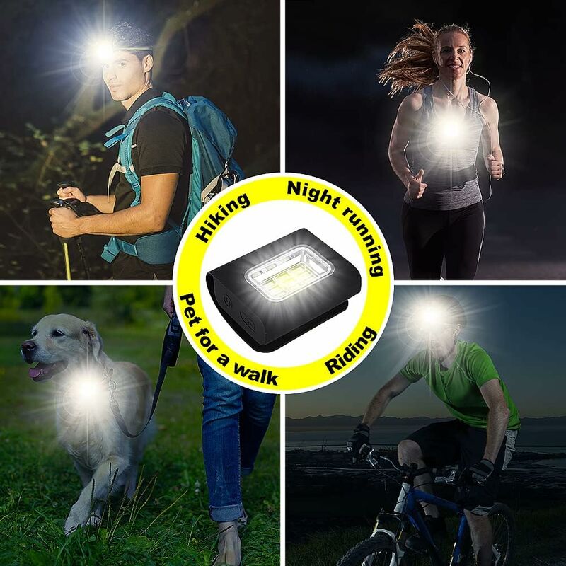 HUYIWEI Lampe Course a Pied - Lampe Running USB Rechargeable, Angle de  Faisceau Réglable à 90°et 3 Modes avec Cadre de Caméra de Sport et Boussole, Lampe Pectorale Running pour Jogging, Camping 