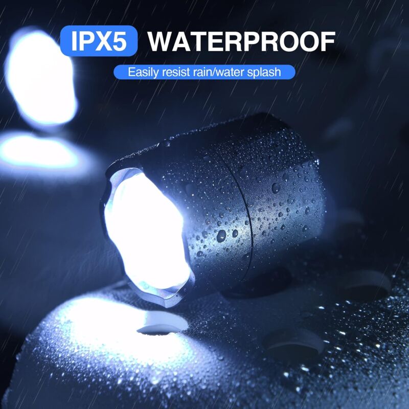 2 Lampes LED Pour Crocs Et Chaussures - IPX5 Étanche - Rechargeable USB-C - 3 Modes Lumière - Idéal Chien, Camping, Randonnée Nocturne