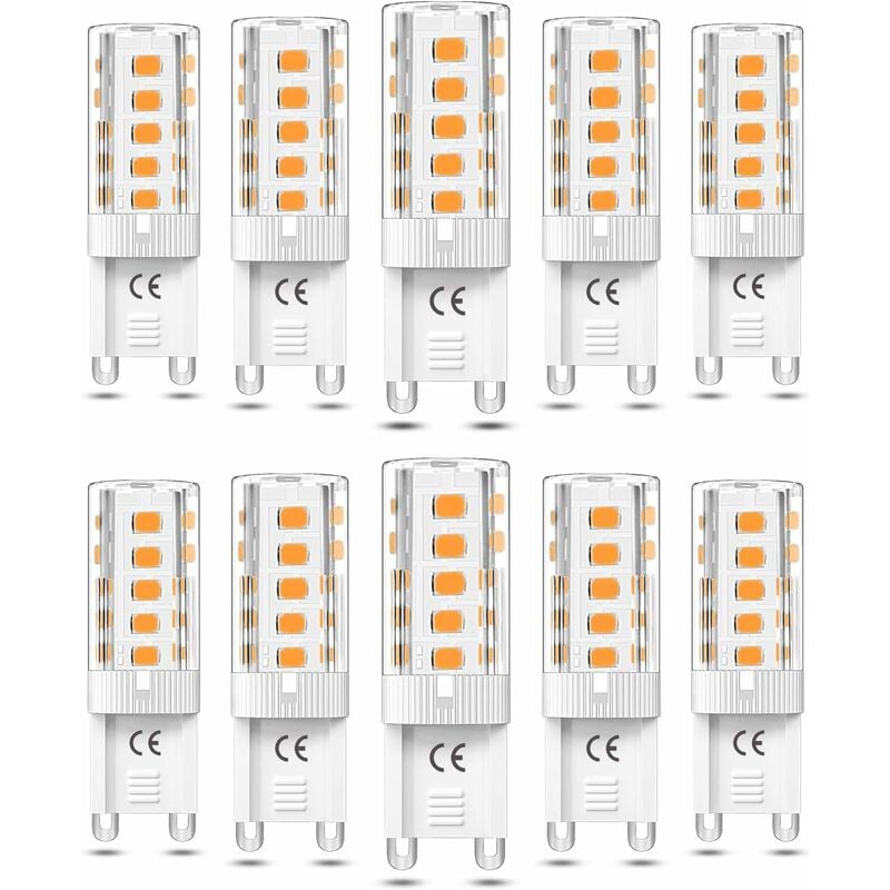 10pcs Ampoule G9 LED Dimmable 5W Blanc Chaud 3000K Ampoules LED G9  Équivalent Halogène 50W AC110/