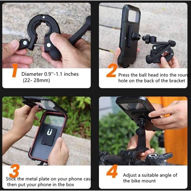 Grefay Support Téléphone Vélo Oto Porte Telephone Velo Universel