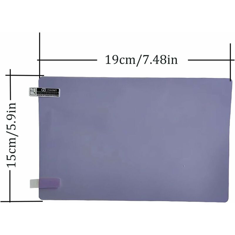 Film Anti-éblouissement Pour Rétroviseur Intérieur Voiture - Protection Nano Hydrophobe 196x50mm