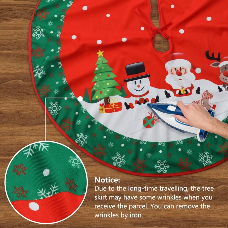 Jupe De Sapin De Noël 92cm - Couvre-pied En Polyester Pour Décorer Votre Arbre - 11