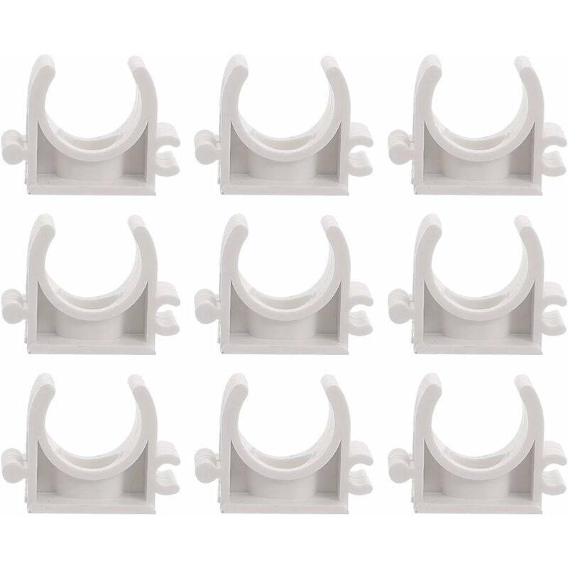 SKIR'CO - Lot De 5 Colliers De Serrage Plastique Pour Tuyaux 40mm - Fixation Murale/Plafond