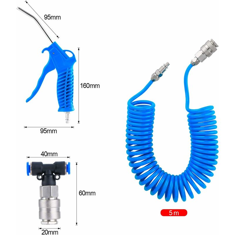 Carpoint Souflette Professionnelle & Tuyau Spirale 5-mètre