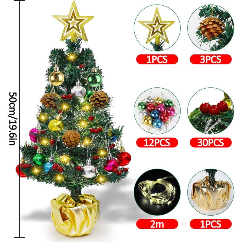 Mini Sapin De Noël En Cèdre Blanc Teinté,décoration De Bureau,bricolage