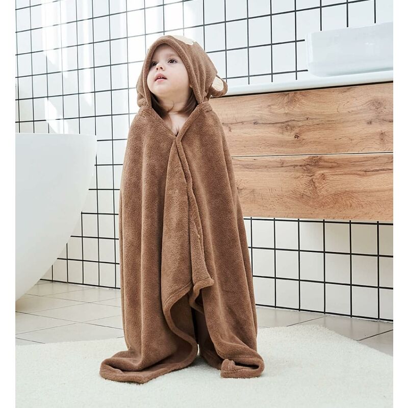 Hilmocho Serviette De Bain à Capuche Pour Enfants Bébé Tout