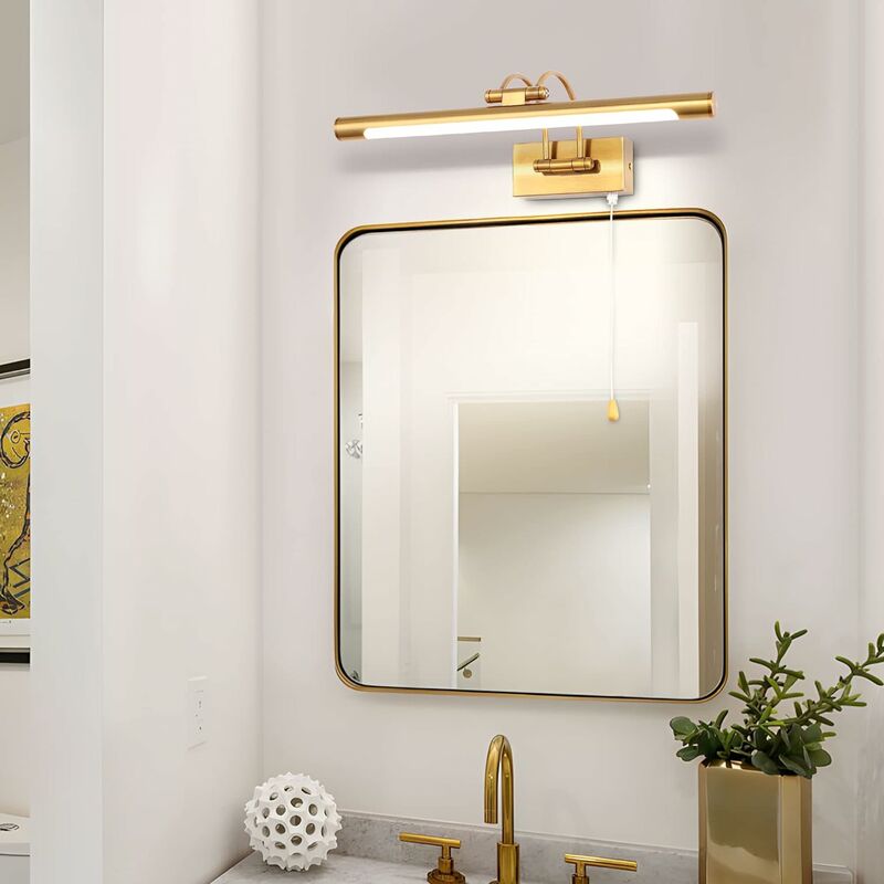 Miroir lampe LED applique salle de bains 9w blanc froid 6000k salle de bains  moderne luminaire salle de bains éclairage 800lm 40cm non dimmable 