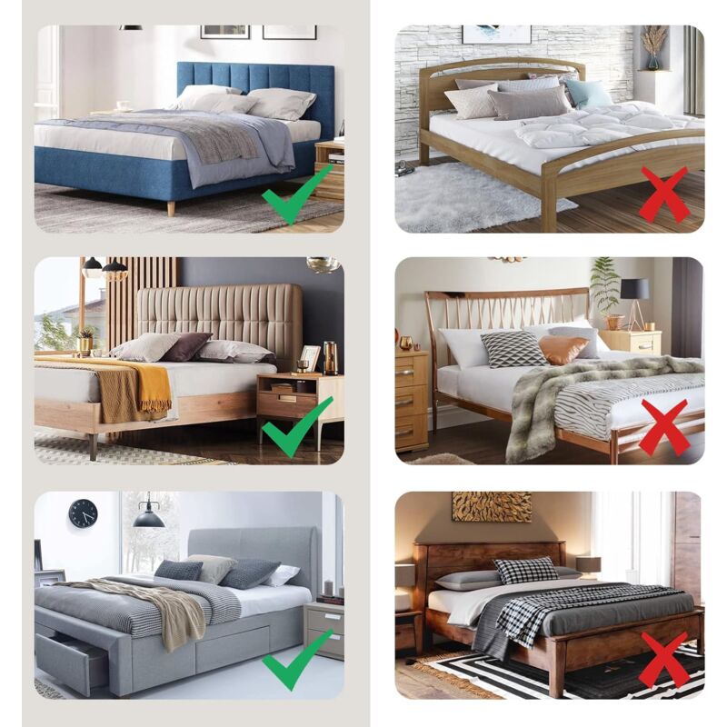 Housse De Tête De Lit WINS En Velours Extensible - Protection Anti-Poussière | Simple/Double/King Size