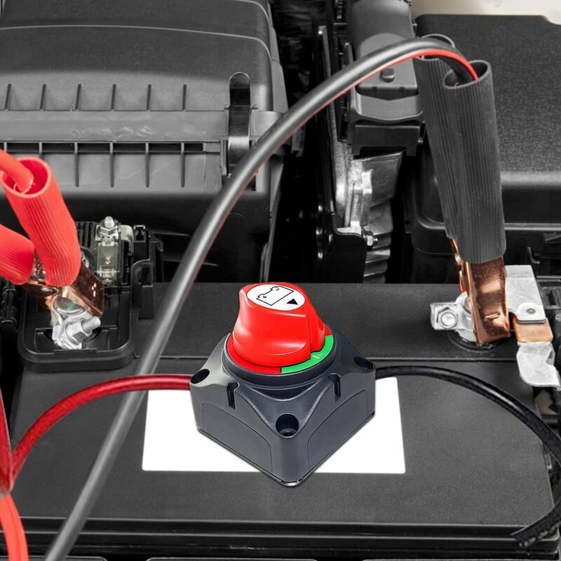 Interrupteur Coupe-Batterie 12V/24V - Pour Voiture, Bateau, Camping-Car