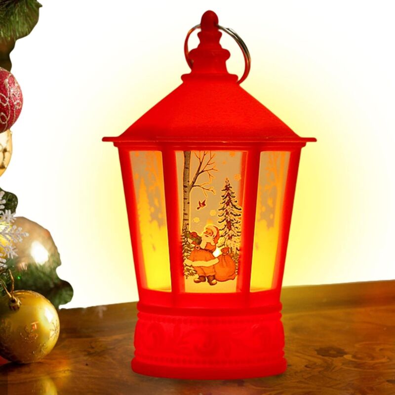 3 Lanternes De Noël LED Avec Neige – Décoration Festive, Piles Incluses, Sans Flamme - 4