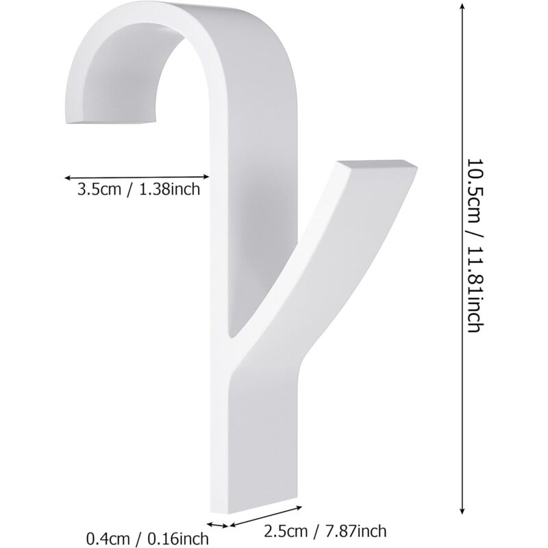 8x Crochets Radiateur Sèche-serviette, Blanc - Porte-serviette Radiateur - Salle De Bain Sans Perçage, Crochets S - Bricolage