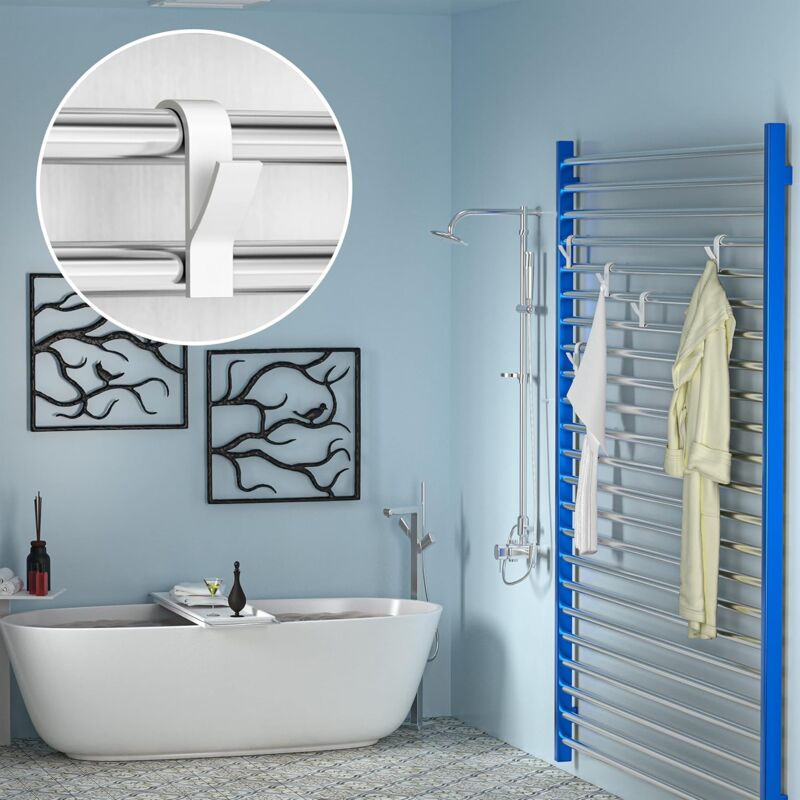 Niceey Porte Serviette Autonome 3 Niveaux Métal - Organisateur Salle De Bain Blanc
