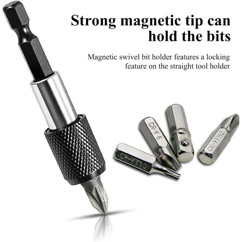 Thgtao Lot De 3 Embouts Magnétiques à Changement Rapide Pour Cloison Sèche - Profondeur De Vis Réglable - Tige Hexagonale 1/4" - Pour Visseuse Sans Fil Et Perceuse Manuelle