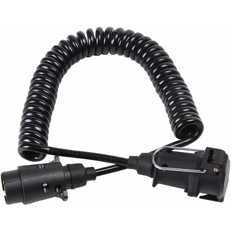 Prise Et Fiche De Remorque 7 Broches Avec Câble De Rallonge 2m Connecteur Pour Remorquage Attelage Caravan Vehicle Accessoires De Camion 7 Voies Type N 67988395