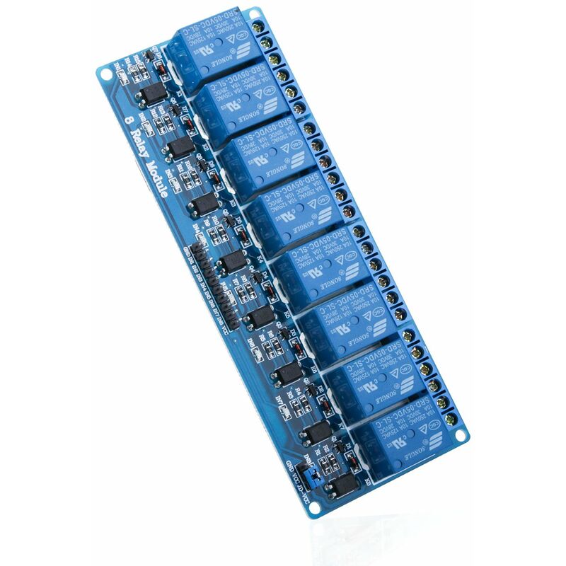 Module de commutateur de relais 2 canaux Dc 5v pour Raspberry Pi Arm Avr  Dsp