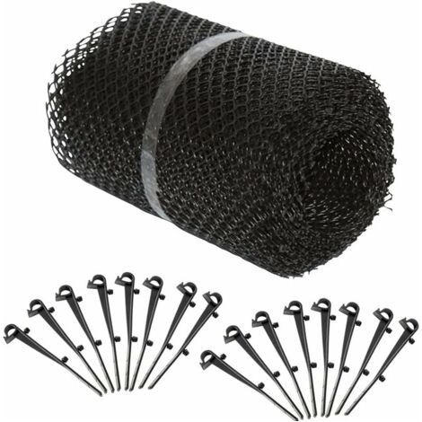 Grillage Protection Gouttière En Acier Inoxydable - Rouleau De 6 M X 15 Cm, Bloque Feuilles Et Débris