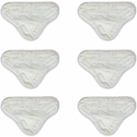 6pcs microfibre vadrouilles à vapeur tampons de nettoyage vadrouille à vapeur de remplacement compatible pour H2O X5 H20 lavable