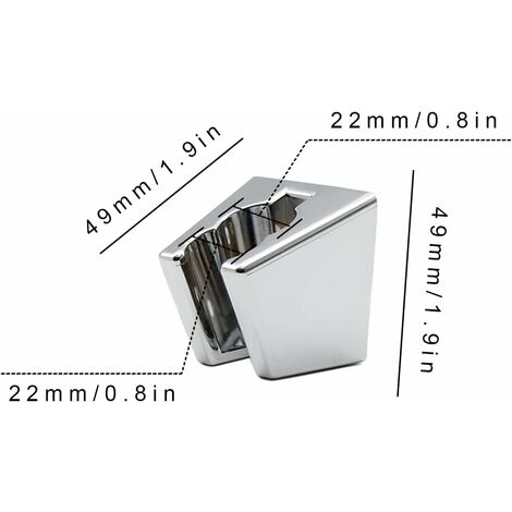 Alliage De Zinc Support De Douche Argent Shower Head Holders Support De