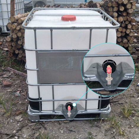 Raccord Cuve 1000 Litres Adaptateur De Robinet De Vidange - ALLONSCD - Pour Ru00e9servoir D'eau IBC Raccord Cuve 1000l