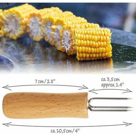 Fourchette à pommes de terre 16x avec 3 dents en acier inoxydable