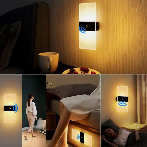 Lampe Murale Détecteur De Mouvement Sans Fil Batterie