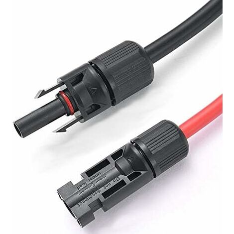 Cable 6 Carré Câble Solaire Offgridtec 20m - 2x6mm² PV1-F Noir Pour Cable 6mm2 Souple
