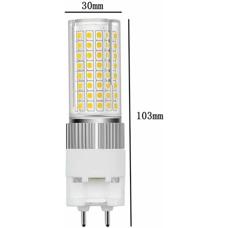 ampoule LED G12 G12 16W lumière à double ampoule de base de l'aiguille, ampoule à halogénure métallique  G12 ampoule équivalent (Warm White)