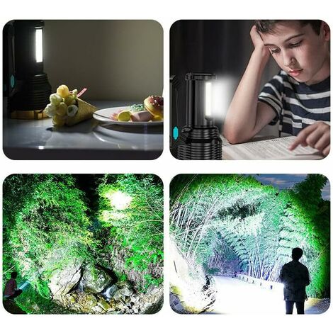 Carson Lampe De Poche LED KL-20 - 4 Modes, Crochet Mains Libres, Piles AAA, Pour Camping Randonnée