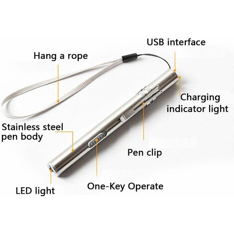 Lampe Stylo Braun LED – 450 Lumens – Rechargeable – Modèle Heavy Duty Pro 70806