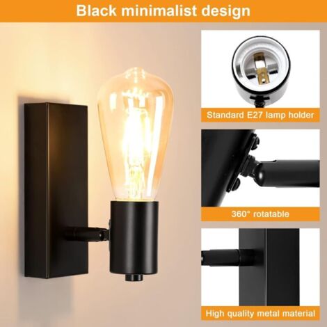 Applique Murale Intérieure Led Ervidel, Luminaire D’Intérieur À 2