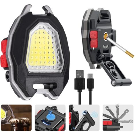 Lampe LED Porte-clés Multifonction ZenTactical - Rechargeable USB, 300 Lumens