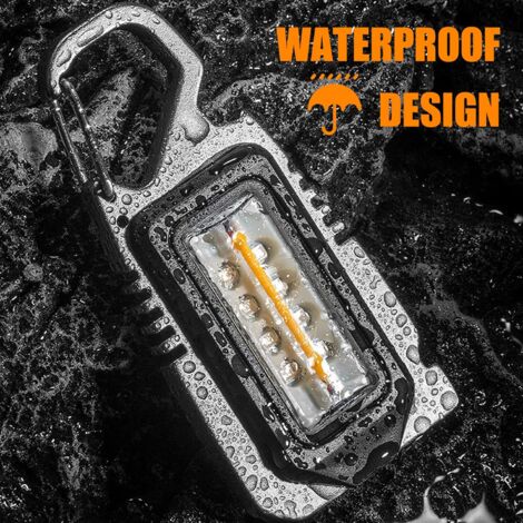 Lampe de poche porte-clés Mini COB rechargeable 800 lumens - 7 modes d'éclairage