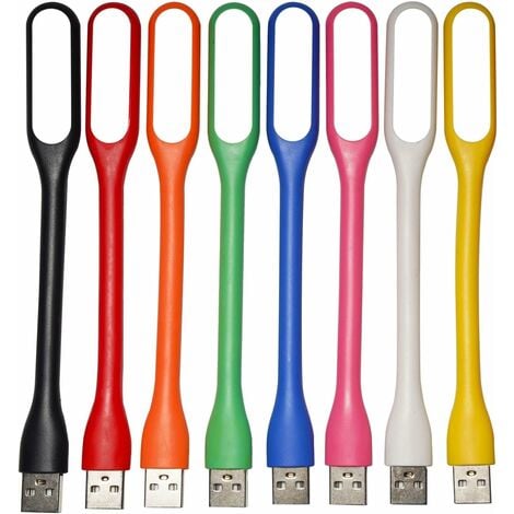 Lampe LED USB, Mini Lumière USB Flexible, Lampe Clavier pour Ordinateur  Portable/PC, Lampe de Lecture USB, Petite Lampe de Livre (Orange)