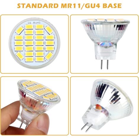 Ampoule LED G4 12V Avec 12 SMD - Blanc Froid 6500K, Pour Voiture, Camping-car, éclairage Maison