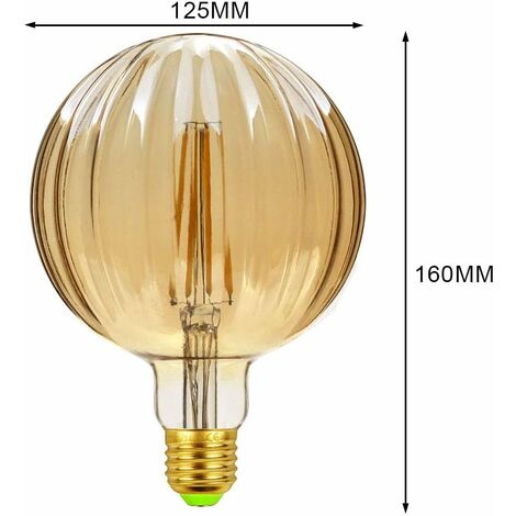 Ampoules Led Vintage Big Globe G125 4 W 220-240 V Pour Décoration De - 2