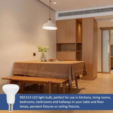 Ampoule LED R50 E14 5W, R50 LED E14 Réflecteur Équivalent Ampoule Incandescente E14 40W, Blanc Chaud 3000K 550LM, Non Dimmable, Lot de 5 [Classe énergétique F]