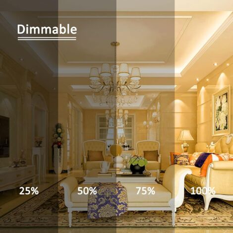 Ampoules LED G9 Dimmable, 4W équivalent à 40W halogène, 480 LM, Blanc Chaud 3000K, Culot G9 Standard, Angle de rotation à 360 °, pour Ceiling Lighting, Kitchen, Paquet de 6